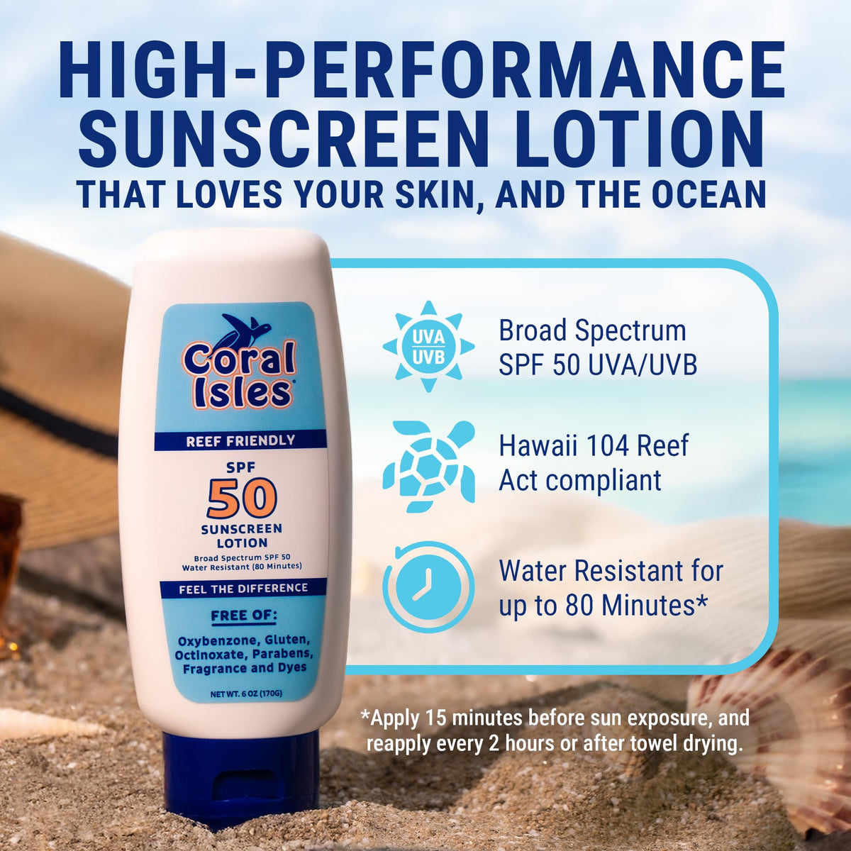Coral Isles being applied on a beach for reliable outdoor protection