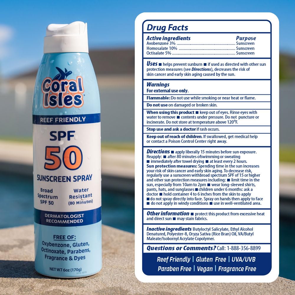 Coral Isles used at beach demonstrating reef‑safe protection while outdoors