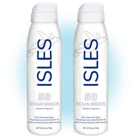 Coral Isles front packaging showing SPF 50 and reef-safe label for confident protection