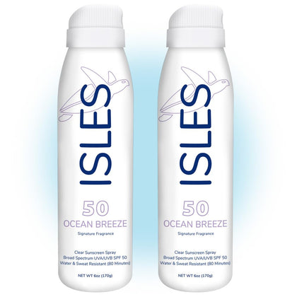 Coral Isles front packaging showing SPF 50 and reef-safe label for confident protection