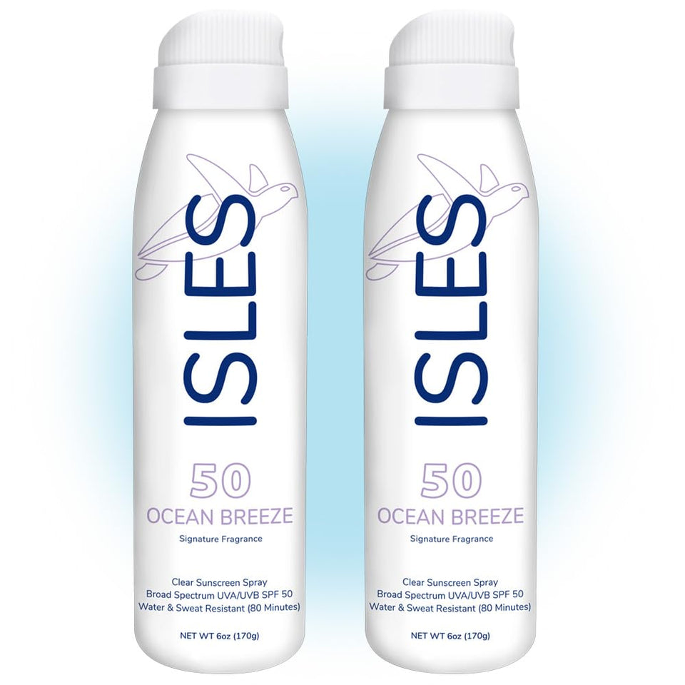 Coral Isles front packaging showing SPF 50 and reef-safe label for confident protection