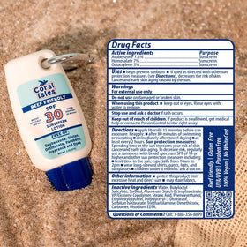 Coral Isles in beach setting showing reef-compliant sunscreen for water activities
