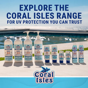 Coral Isles bottle at refill station reducing single-use plastic waste