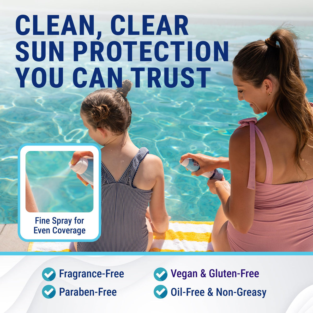 Coral Isles spray action mist being applied for quick even coverage