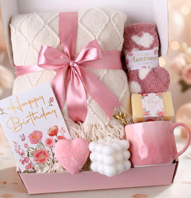 Coralogo rose gift box front view showing elegant gold lettering and floral design, perfect presentation
