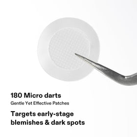 Cordiale patch applied to cheek in lifestyle shot demonstrating discreet wear benefit