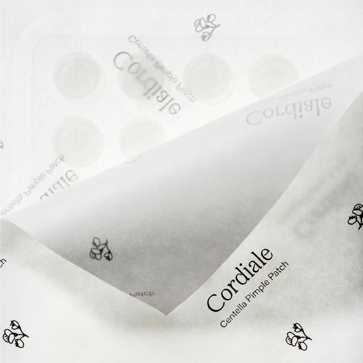 Cordiale patch blended under makeup for discreet all-day wear