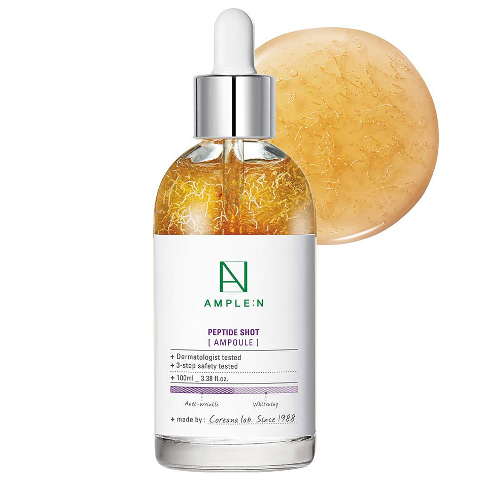 CORÉANA AMPLE:N bottle front view showing sleek design and anti-aging benefit