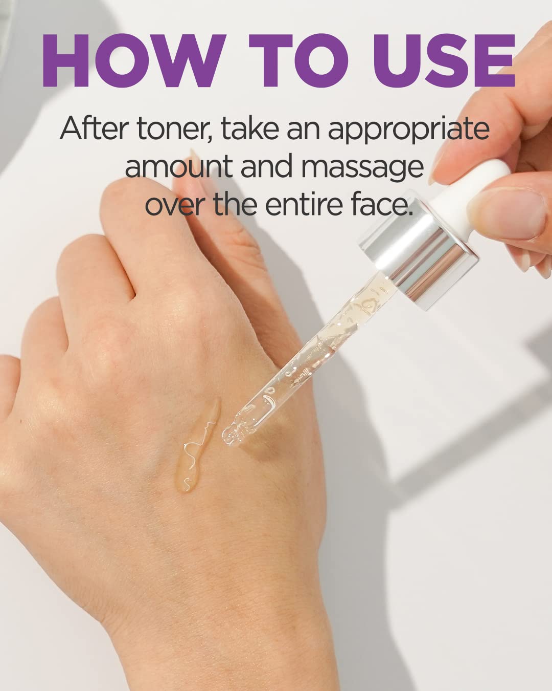 CORÉANA bottle next to hand showing 1.01 fl oz size and scale