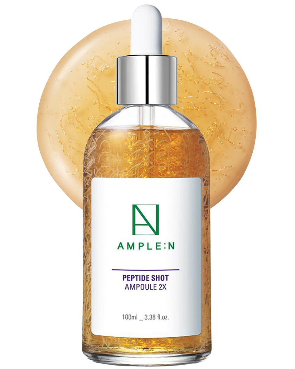 CORÉANA AMPLE:N front bottle view showing sleek packaging and clear ampoule benefits