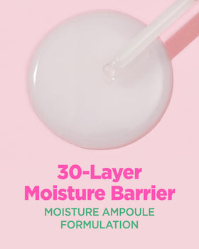 CORÉANA applying serum to cheek, demonstrating fast absorption and calming effect