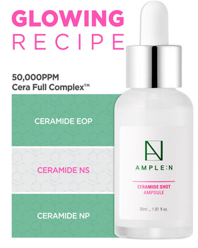 CORÉANA pipette dispensing serum into hand, demonstrating easy application and non-greasy absorption benefit