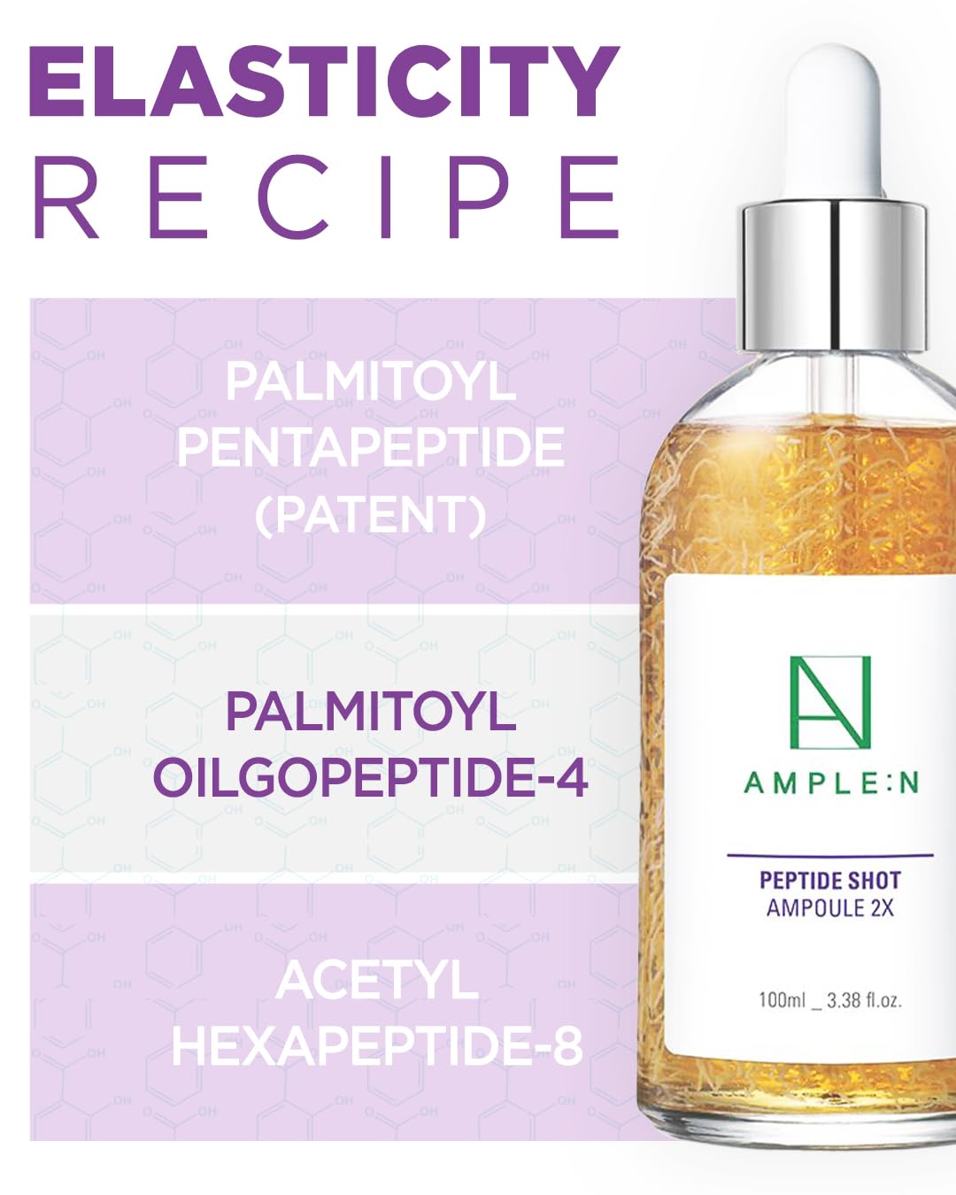 CORÉANA peptide threads close-up showing concentrated peptide texture for targeted smoothing