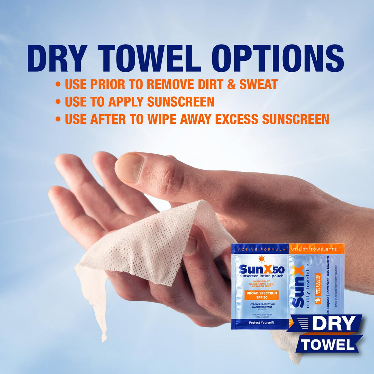 CoreTex lotion being poured from sachet showing smooth, non-greasy finish