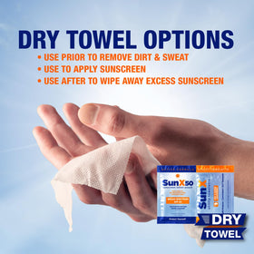 CoreTex lotion being poured from sachet showing smooth, non-greasy finish