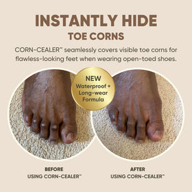 CORN-CEALER sponge-tip applicator closeup for precise, mess-free application benefit