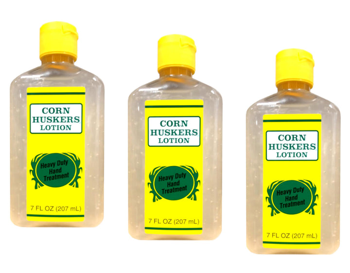 Corn Huskers front packaging showing three 7 fl oz tubes and product benefit