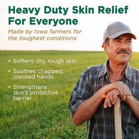 Corn Huskers lotion texture on hand demonstrating fast absorption and softness