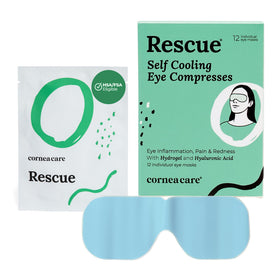 CorneaCare Rescue front packaging showing 12 count and benefits
