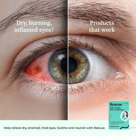 CorneaCare Rescue ingredient label highlighting natural extracts and simplicity