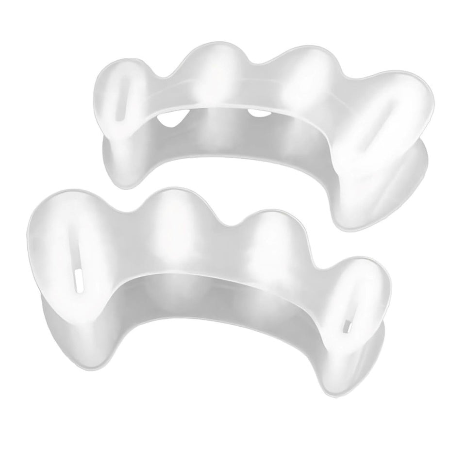 Correct Toes front packaging small clear showing product and benefit of natural toe alignment