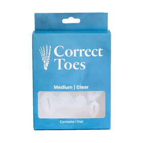 Correct Toes label and material marking showing medical-grade silicone quality and longevity