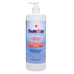 CoreTex Sun X bottle front view showing SPF 50 protection benefit