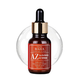 Cos De BAHA front packaging showing azelaic 10% serum and benefits