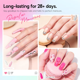 COSCELIA 24 glitter powders fanned out to inspire colorful nail designs