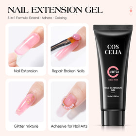 COSCELIA base and top coats close-up delivering lasting shine