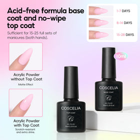 COSCELIA nail technician using kit to craft salon-style acrylic nails