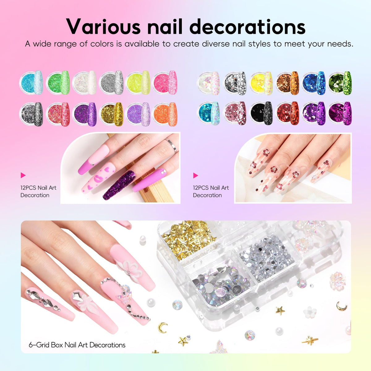 COSCELIA nail tools and brushes neatly arranged for organized DIY sessions