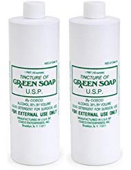 Cosco green soap front bottle showing label and 8oz size, professional cleansing