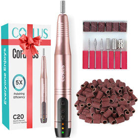 COSLUS C20 front view in gold showing compact cordless design and professional look
