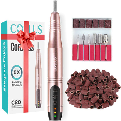 COSLUS C20 front view in gold showing compact cordless design and professional look