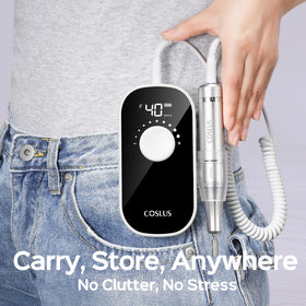COSLUS E51 back clip in use for hands-free mobility and easy transport