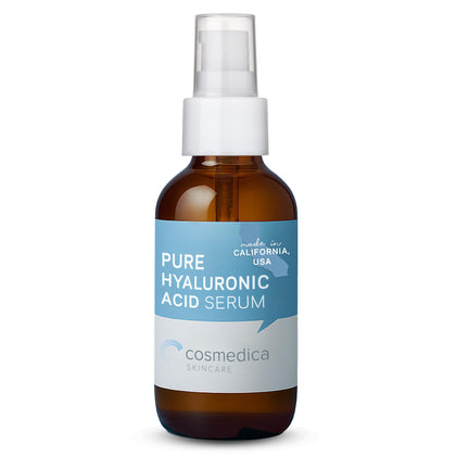 Cosmedica front packaging shows full bottle and clear branding, conveying trust