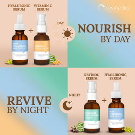 Cosmedica retinol applied at night showing smoothing benefit