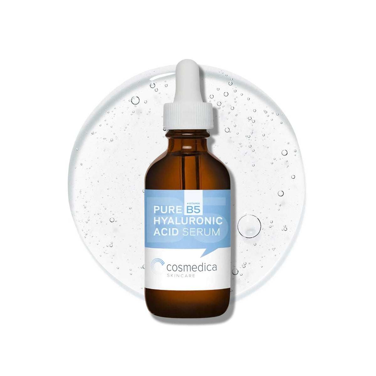 Cosmedica front packaging showing clean 2 oz bottle and label benefit