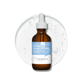 Cosmedica front packaging showing clean 2 oz bottle and label benefit
