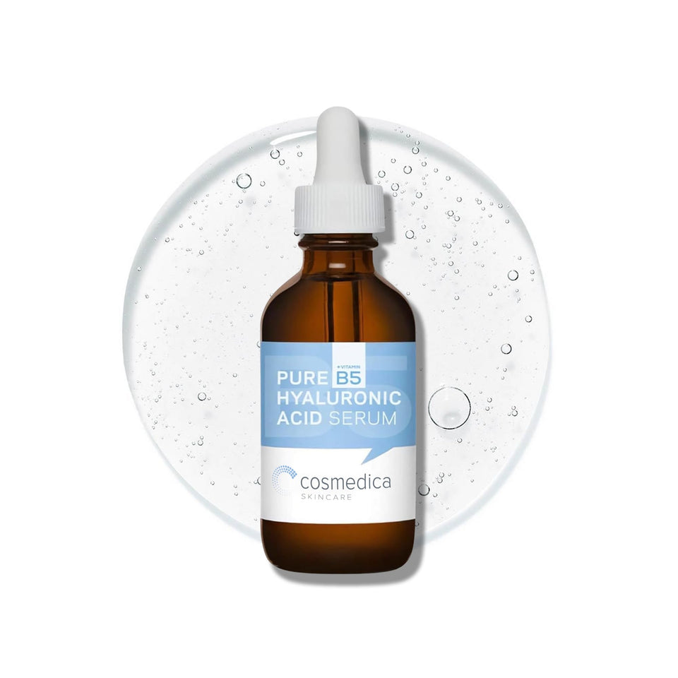 Cosmedica front packaging showing clean 2 oz bottle and label benefit