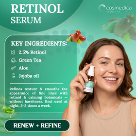 Cosmedica serums applied in morning routine demonstrating easy layering