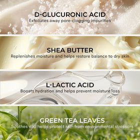 COSMEDIX close-up of green tea and chamomile ingredients highlighting antioxidant benefit