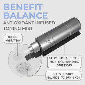 COSMEDIX mist being sprayed to demonstrate fine, fast-absorbing application benefit