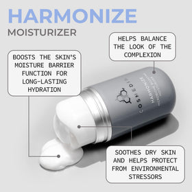 COSMEDIX Harmonize cream texture close-up highlighting lightweight feel