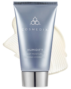 COSMEDIX jar front view showing packaging and hydrating benefits