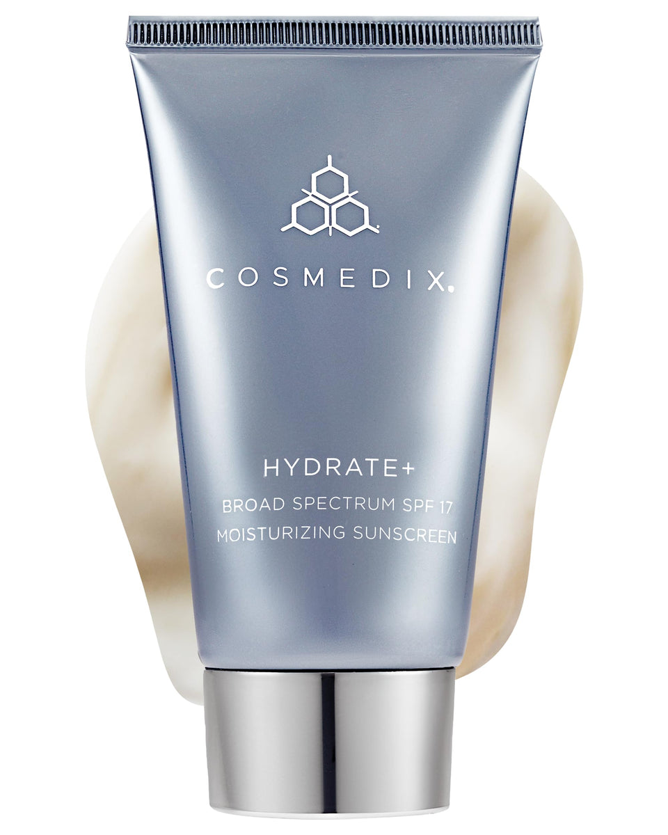 COSMEDIX front tube showing product packaging and travel-friendly size