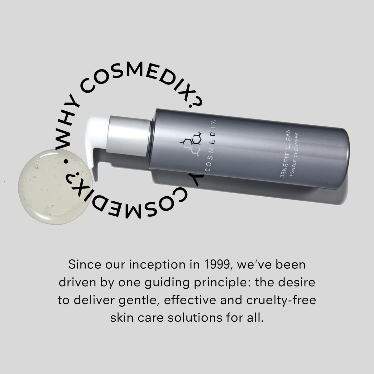 COSMEDIX in bathroom lifestyle styled on shelf for everyday routine
