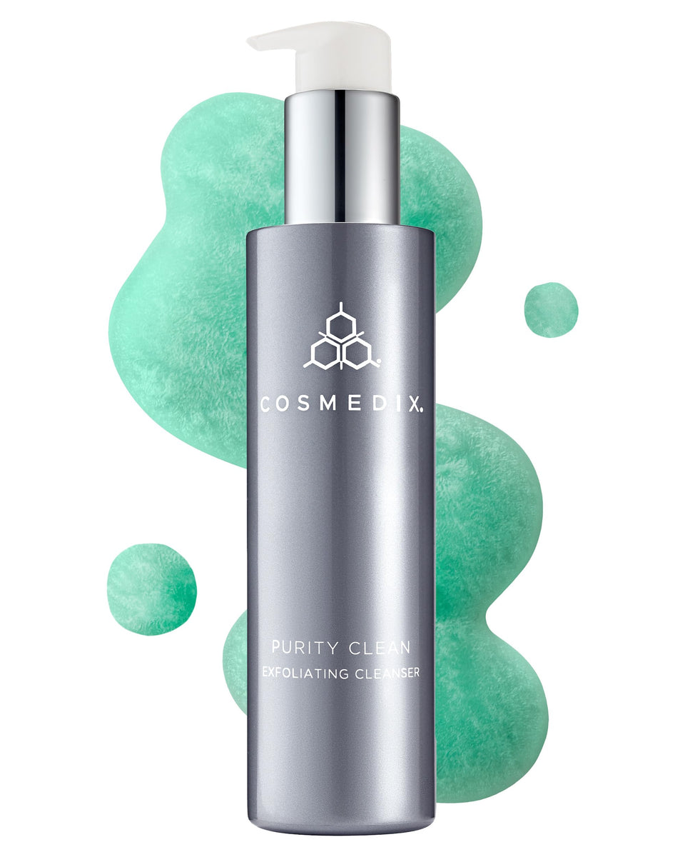 COSMEDIX Purity Clean front bottle showing label and cleanser benefit