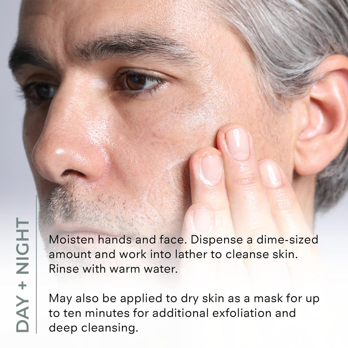 Applying COSMEDIX Purity Clean as a mask for deeper exfoliation benefits